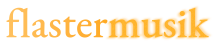 flastermusik logo schrift